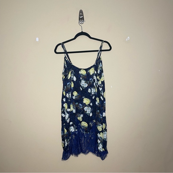 Free People Sunfade Floral Slip Dress in Night Combo Size L NEW - Picture 11 of 13